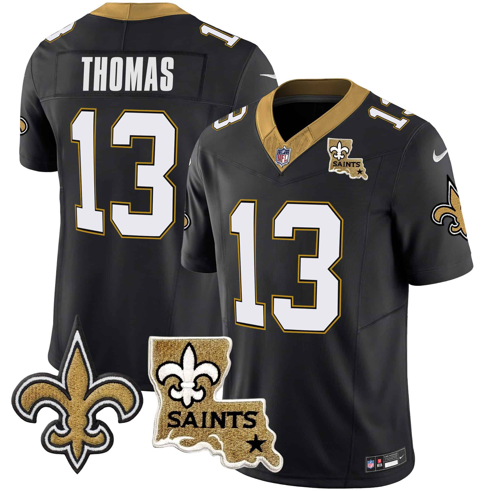 Men New Orleans Saints #13 Thomas Black 2024 Nike Vapor Limited NFL Jersey style 1->indianapolis colts->NFL Jersey